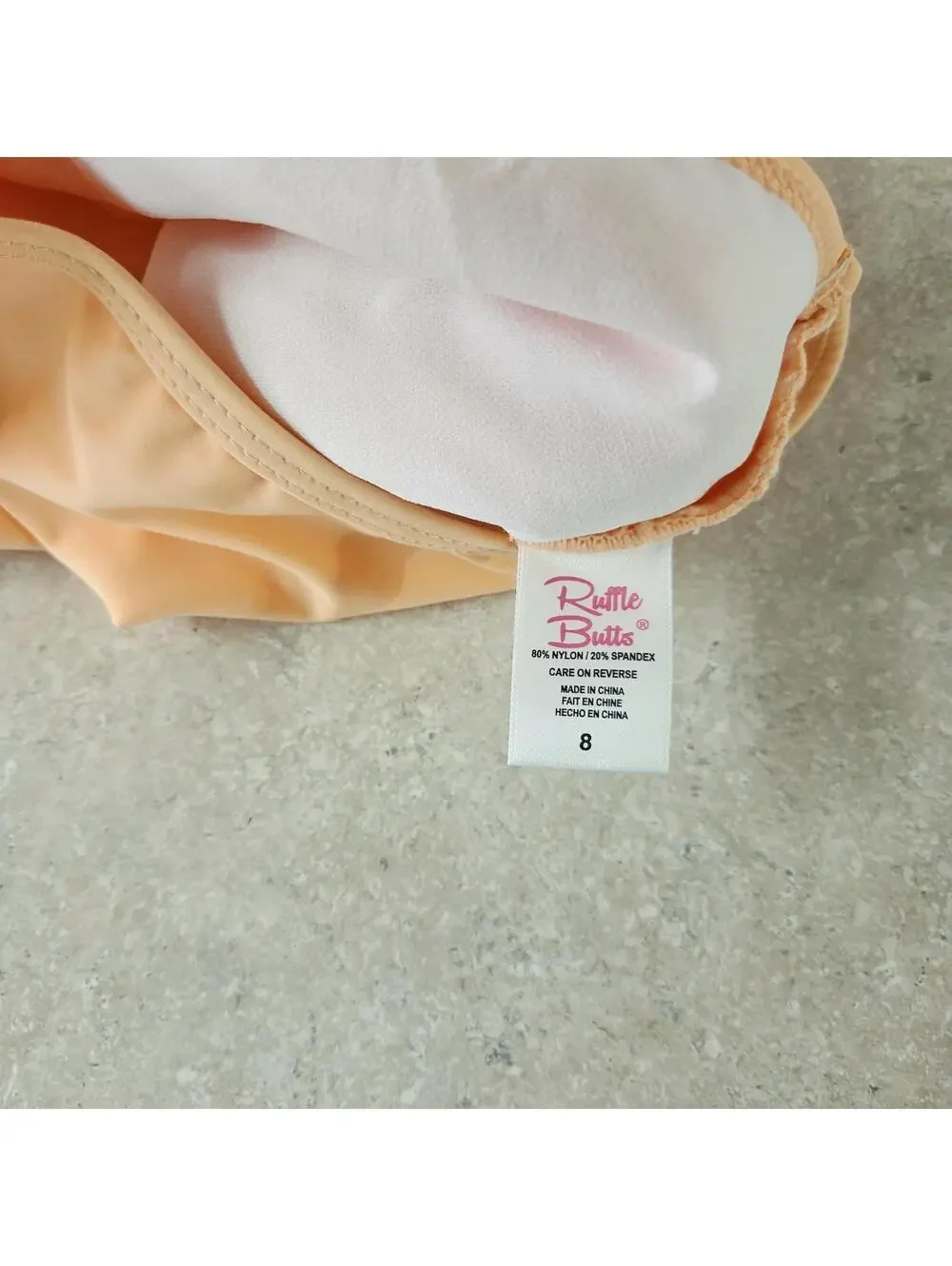 ruffle butts 2 pieces girls swimming suit sz 8 NEW